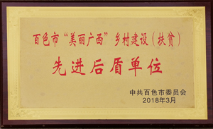 美麗廣西鄉村建設先進(jìn)后盾單位(小)